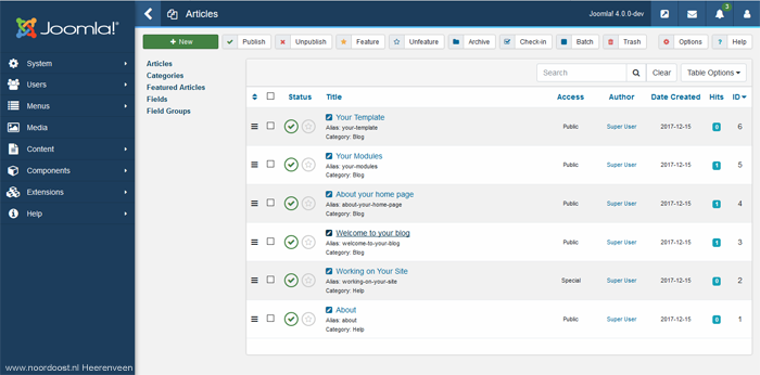 Joomla 4 preview Noordoost Heerenveen