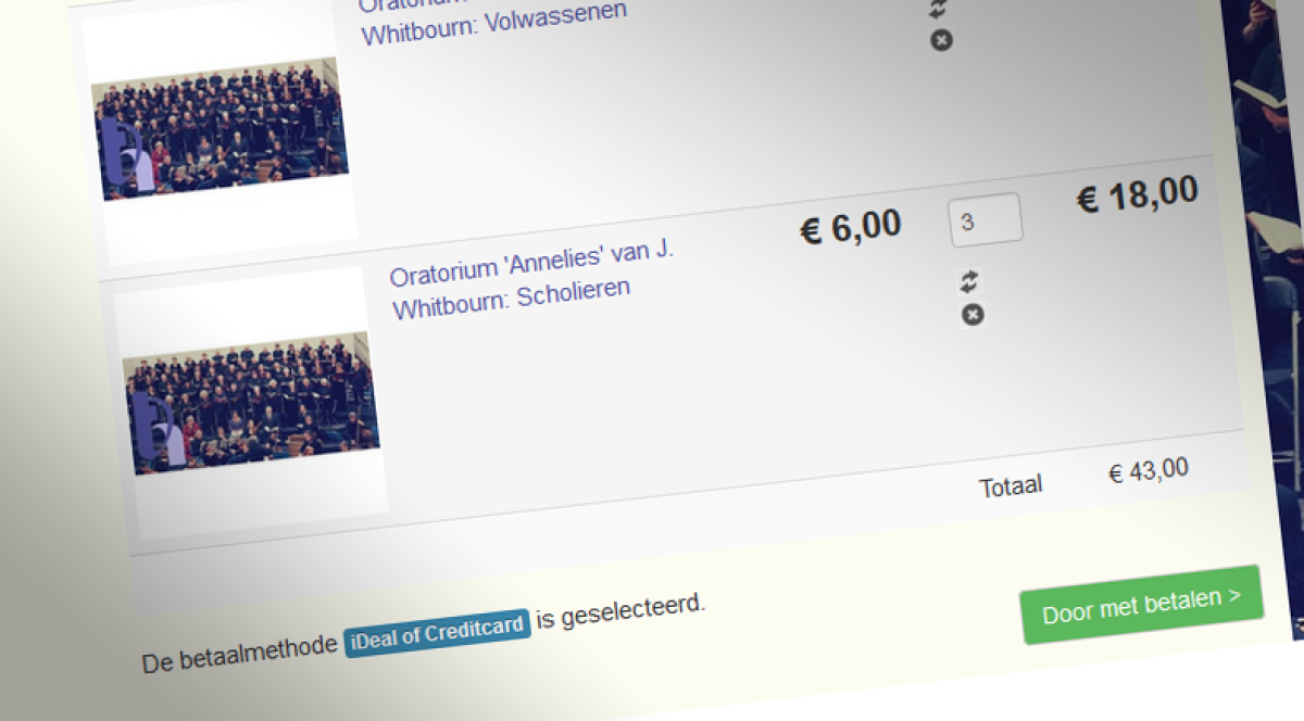 Online ticketverkoopToonkunstkoor Heerenveen