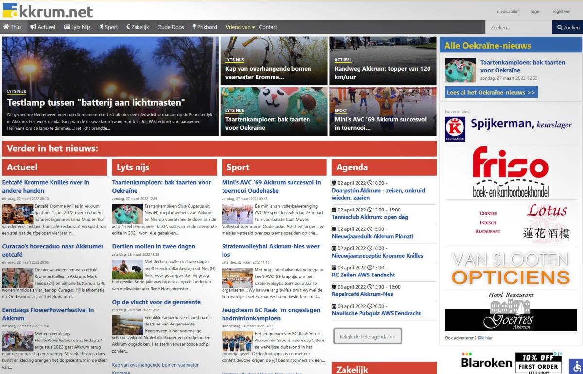 Nieuwswebsite Akkrum.net groot succes